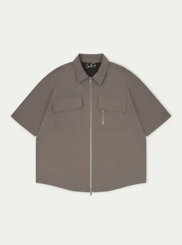 The Couture Club Technical Heavyweight Zip Overshirt