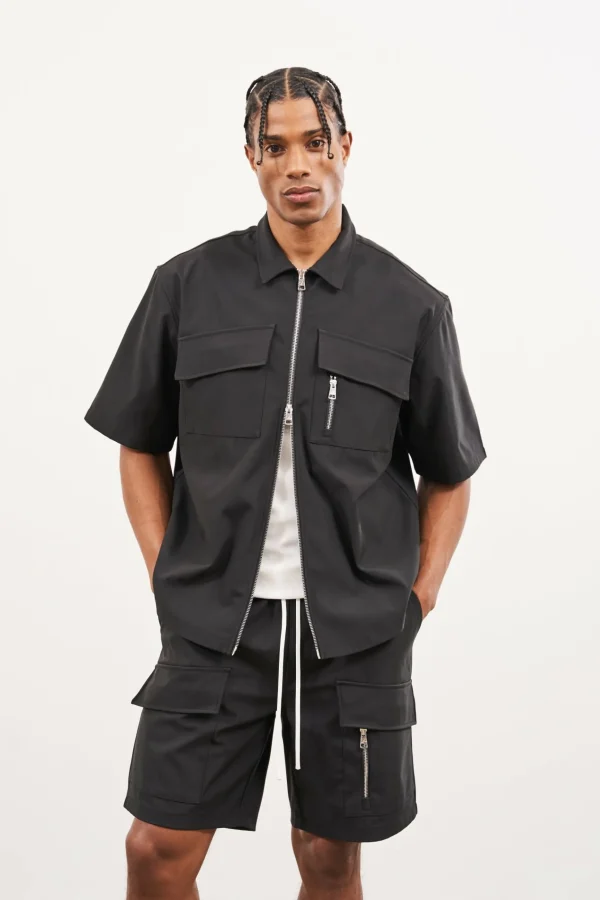 The Couture Club Technical Heavyweight Zip Overshirt