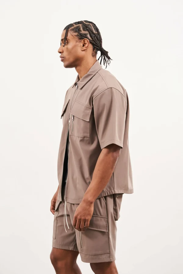 The Couture Club Technical Heavyweight Zip Overshirt