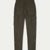 The Couture Club Technical Stretch Popper Detail Cargo Pants