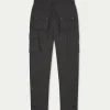 The Couture Club Technical Stretch Popper Detail Cargo Pants