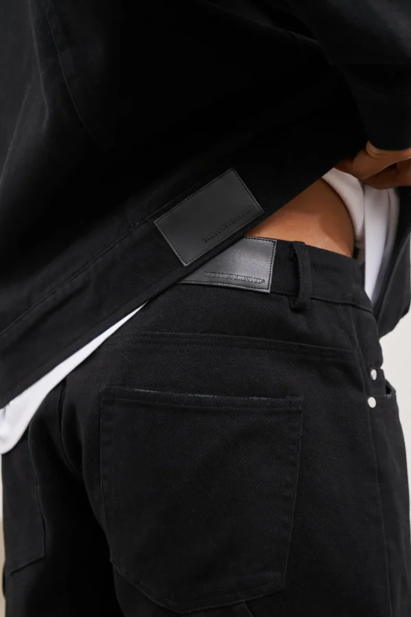 The Couture Club Twill Rivet Detail Carpenter Pant