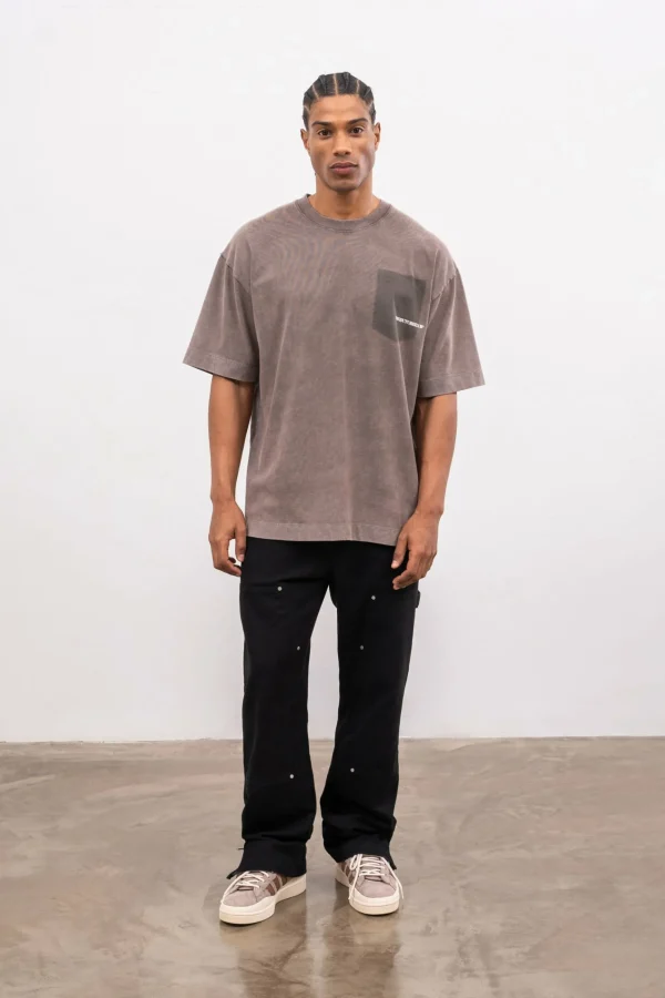 The Couture Club Washed Pocket Detail T-Shirt