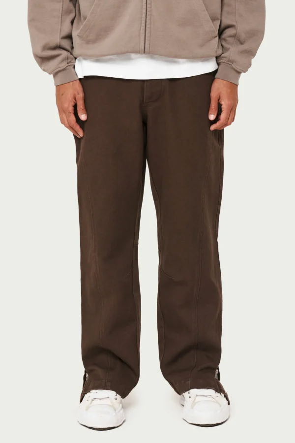 The Couture Club Woven Canvas Distressed Trouser