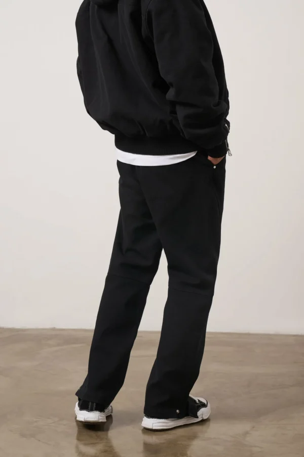 The Couture Club Woven Canvas Distressed Trouser